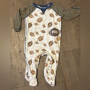 Mud Pie Football Print Kids One Piece